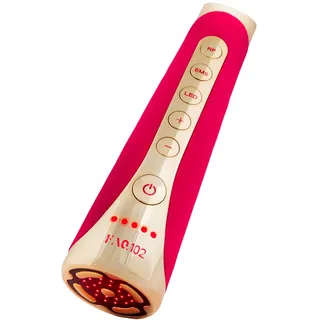faq swiss FAQ 102 Pink Ruby - Radiofrequenz Gerät Gesicht - EMS Gerät - RF & 8 LED-Therapie Straffung - Gesichtsmassagegerät gegen falten - Anti-Aging Hautstraffung - Red Light Therapy face