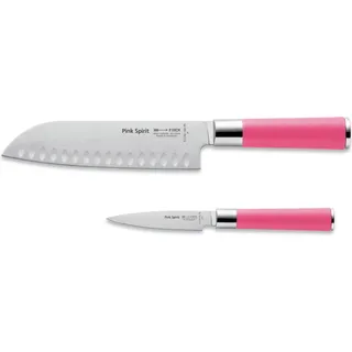 F. DICK Pink Spirit Messer Set Officemesser Santoku Küchenmesser Griff pink - Weiß