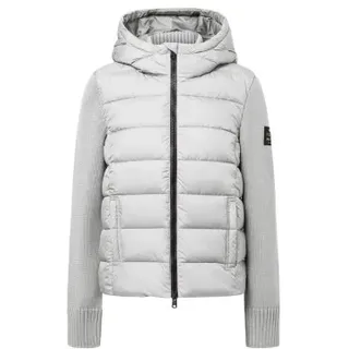 ECOALF für Damen. MCWGAKNDENAL0987W24-132 Denali Jacke cremefarben (M), Weiß, Lässig, Langarm, Recyceltes Polyester, Nachhaltig