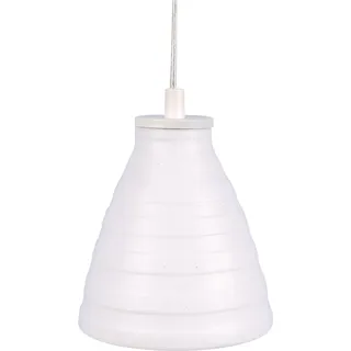 Näve Leuchten Keramikpendelleuchte "IKKI" Keramikpendelleuchte "IKKI" Pendelleuchten - Keramikpendelleuchte "IKKI", Hängelampe aus Keramik in weiß, E27-Fassung - Weiß