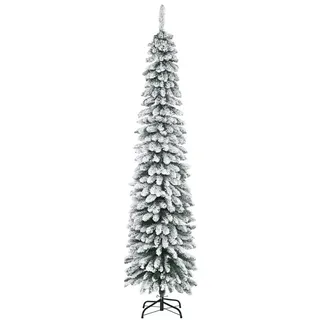 Homcom Künstlicher Weihnachtsbaum 210 cm Tannenbaum künstlich mit 490 Spitzen Christbaum Weihnachtsdeko inkl. Metallständer für drinnen
