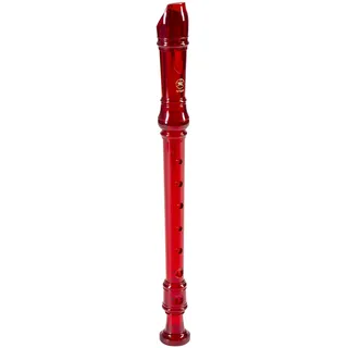 Yamaha Recorder - Soprano Recorder, Baroque fingering, Translucent Red