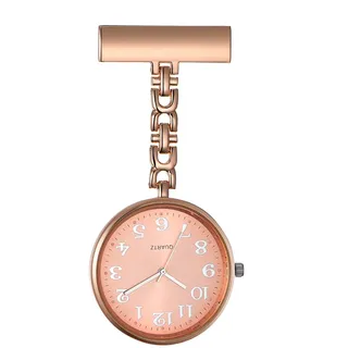 Lancardo 1PCS Krankenschwesteruhr Schwesternuhr mit großem Zifferblatt zum Anstecken mit Stethoskop Revers Taschen Abzeichen Brosche Uhren für Arzt, Krankenschwester, leicht lesbar, Damen und Herren