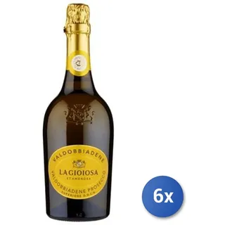 6x Gioisa Valdobbiadene Prosecco 750 ml DOCG Extra Dry Ex. Dry