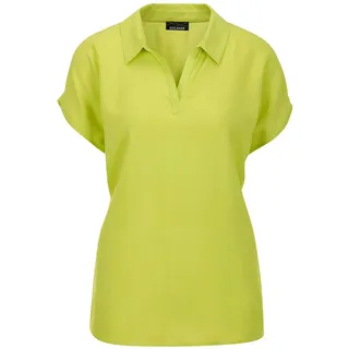 Klassische Bluse GOLDNER "Uni Bluse mit Hemdkragen", Damen, Gr. 42, grün (hellgrün), Obermaterial: 100% Viskose CV., Basic, gerade, Sonstiges, Blusen Klassische Bluse, superangenhme fliessende Viskose