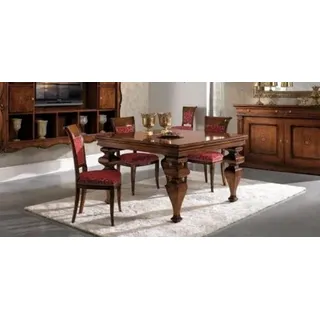 Esszimmer Set Klassisch Tisch + 4 Stuhl Set 5tlg. JVmoebel - Braun