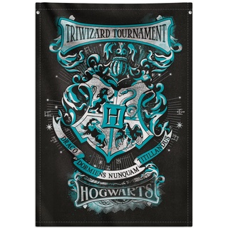 Grupo Erik WandDeko Rollbild Harry Potter Hogwarts Häuser Kakemono aus Stoff Poster 70 x 100 cm - Offizielles Lizenzprodukt