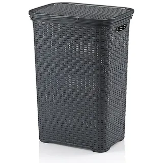 Kela Wäschekorb Brasilia Kunststoff Grau Dunkelgrau