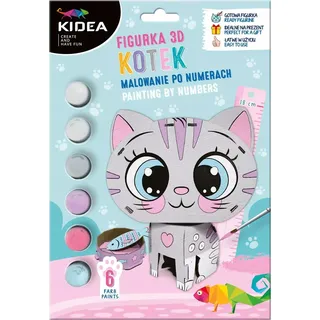 3D-Figur Malen nach Zahlen KATZE Kidea