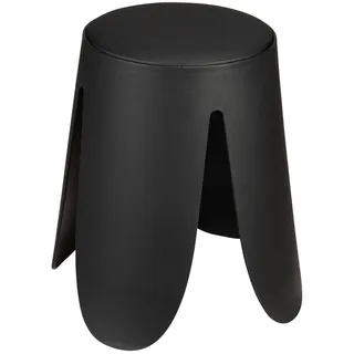 Wenko Badhocker Comiso belastbar bis 180 kg Schwarz Ø 44,5 x 46 cm