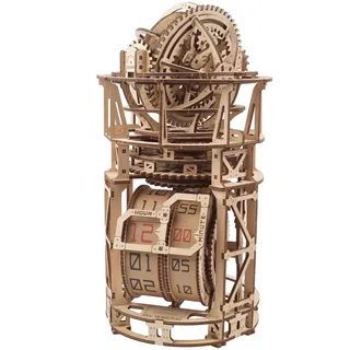 Ugears 3D mechanisches Holzpuzzle-Uhrwerk mit Tourbillon