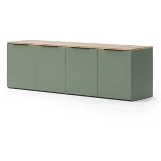 Vicco Wohnwand Vicco Wido Grün 2 Teile, Model 57456 - Grün