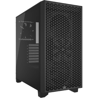 CORSAIR 3000D Airflow Mid-Tower PC-Gehäuse - 3-Pin-Lüfter - Vier-Slot-GPU-Unterstützung - Geeignet Für Bis zu 8X 120mm-Lüfter - High-Airflow-Design - Schwarz