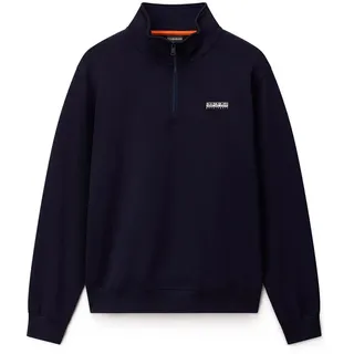 Napapijri Small Box Halbreißverschluss-Sweatshirt Blau XL