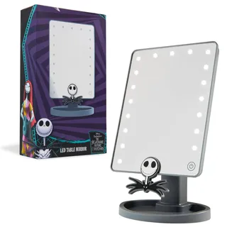Disney The Nightmare Before Christmas LED Spiegel mit Trinket Tray, Schlafzimmer, Reisen (Grau)