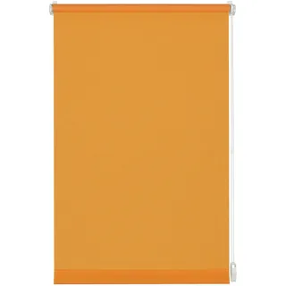 GARDINIA Rollo zum Klemmen oder Kleben, Tageslicht-Rollo, Blickdicht, Alle Montage-Teile inklusive, EASYFIX Rollo Uni, Orange, 45 x 150 cm (BxH), 31189