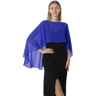 Hotshawl Damen Chiffon-umhang001 Pashmina-Schal | Leichte, klassische Capelets für Damen, weicher Überzug für Hochzeit, Brautjungfern, formeller Hals, durchsichtige Schals für