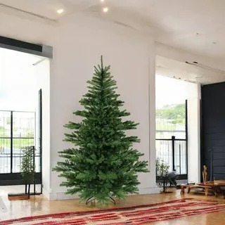 Dmora - Weihnachtsbaum 180 cm Graz, Künstliche Kiefer, Realistischer Baum, Tannenbaum, 135x135 h180 cm, Grün