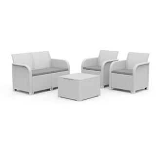 Keter Rosalie Lounge Set White