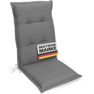 Gardissimo PREMIUM Hochlehner Gartenstuhl Auflagen 120x50x8cm grau
