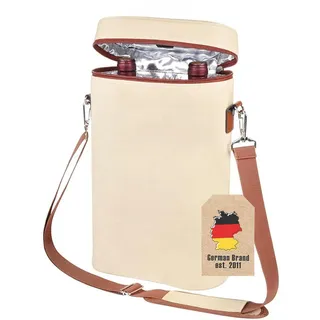 Intirilife Kühltasche für Getränke 2 Flaschen 21/9.7/35.6 cm