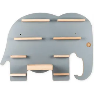 BOARTI Kinderregal Elefant 54 cm Holz grau