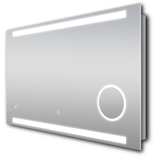 Talos DSK LED Lichtspiegel Silver Rey 100 x 60 cm