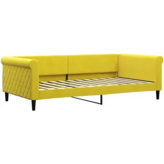 vidaXL Tagesbett Gelb 100x200 cm Samt - Gelb