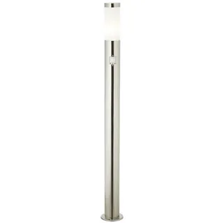 Brilliant Außenstandleuchte Edelstahl 80 cm inkl. Bewegungsmelder silber