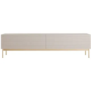 Selsey Tv-Lowboard Linearis Kaschmirgrau 175 cm , Taupe , Metall , 2 Fächer , Rechteckig , 175x46.2x30 cm , Wohnzimmer, TV Möbel, Lowboards, Lowboards stehend