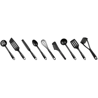 Tefal Kochbesteck Set 9 Zubehörteile Schwarz Kunststoff