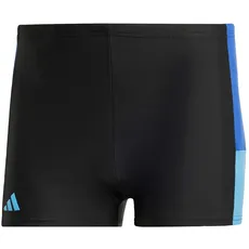 Bild von Men's Colorblock Swim Boxers Badehose, Black/Royal Blue/Blue Burst, 38