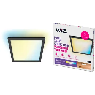 WIZ Panel Deckenleuchte Quadratisch Tunable White 3400lm Schwarz Einzelpack