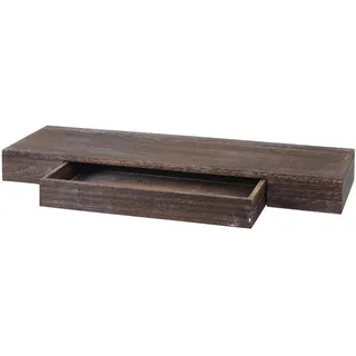 MCW Wandregal 80 x 8 x 25 cm Braun