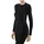 Damen Baselayer-Shirt Round Neck W L/s Sh Funktionsmaterial schnelltrocknend 1 Stück Black 3000 L