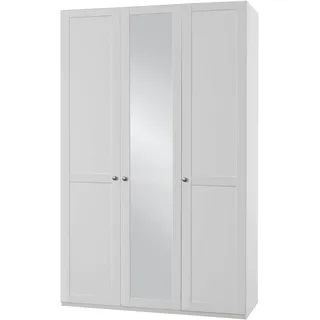 WIMEX Kleiderschrank New York mit Spiegeltüren 135 x 236 x 58 cm Weiß