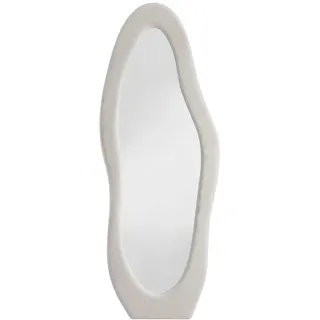 Livetastic Standspiegel , Beige , Glas, Holzwerkstoff, Fell , organisch , 60x160x3.5 cm , in verschiedenen Größen erhältlich, Ganzkörperspiegel , Garderobe, Garderobenspiegel