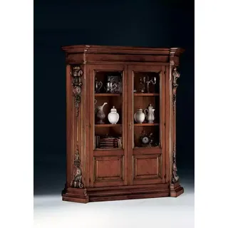 Massivholz Braunes Bücherregal Wohnzimmer Möbel Braun Luxus Schrank