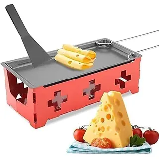 Raclette Grills Mit Schaber, Raclette-Set Mini Raclette Faltbares Teelicht-Raclette, Tefal Raclette, Raclette-Grill Mini Raclette Teelicht Kocher, Kohlenstoffstahl Home Kitchen Grill Werkzeug