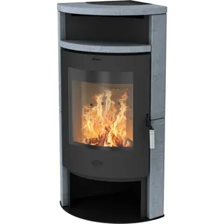 Fireplace Samba Kaminofen Speckstein Schwarz 6 kW