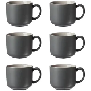 Ritzenhoff & Breker Kaffeetassen Jasper 0,24 l Grau 6 St.