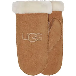 UGG Lederhandschuhe »W SHEARLING UGG EMBROIDER MITTEN«, braun