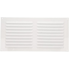 Amig - Rechteckiges Lüftungsgitter aus Aluminium | Lüftungsgitter für Luftauslässe | Ideal für Küchen- und Badezimmerdecken | Maße : 150 x 300 mm | Farbe: Weiß