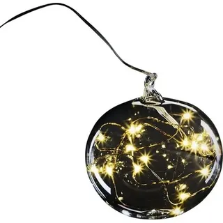 Dekohänger beleuchtet Leuchtobjekt Krinner Lumix Light Ball M Ø 8 cm 15 LEDs Lichtfarbe warmweiß inkl. Timerfunktion und Batterie - Weiß