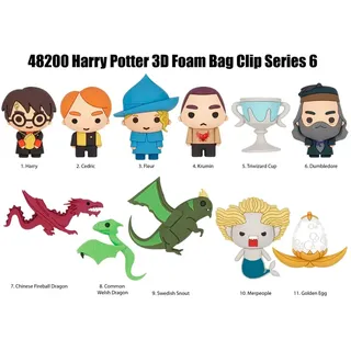 Monogram Harry Potter Serie 6 3d Pvc Taschenclips Display - Multicolor