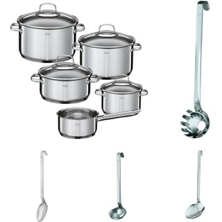 Bundle aus RÖSLE ELEGANCE Topfset, 5-tlg. mit Spaghettiheber, Schaumlöffel, Saucenlöffel, Gemüselöffel