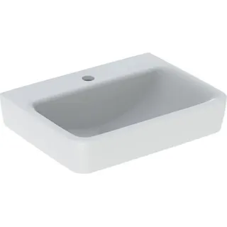 Geberit Renova Plan, Handwaschbecken, 50x38 cm, 1 Hahnloch, ohne Überlauf, 501629, 501.629.00.8 - Weiß