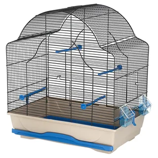 Kerbl Vogelkäfig Gabbia Daisy 56 x 36,5 x 62 cm blau/grau