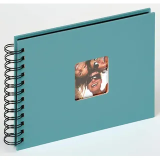 walther design Fotoalbum petrolgrün 23 x 17 cm Spiralalbum mit Cover-Ausstanzung, Fun SA-109-K