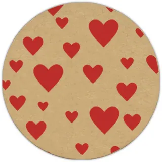 Mopec X93, Packung mit 10 Bögen mit 12 Aufklebern aus Kraftpapier, Durchmesser 3,5 cm, insgesamt 120 Etiketten, 3,5 x 3,5 x 0,1 cm